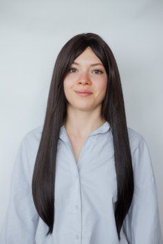 Рівна темно коричнева перука гірка кава з довгим волоссям (0392) 0392 фото