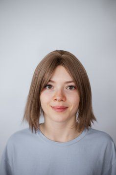 Рівна світло руса перука каре коротке волосся (1416) (1416) фото