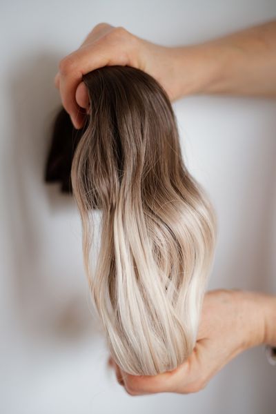 Комплект волосся на заколках балаяж блонд (444Wblond-bayalage) 444Wblond-bayalage фото