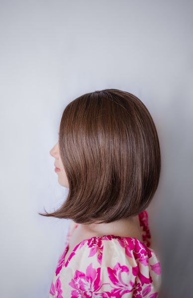 Коричнева перука каре европейська меліровка HairUP Jump ( 6/8/4R ) Коричневый парик каре HairUP Jump ( 6/8/4R ) фото