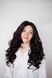 Хвиляста об'ємна темно коричнева довга перука на сітці (2246) (2246) фото 1