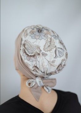 Тюрбан шапочка бежевий тон Leah (BM-K53/BM388)  Leah-BM-K53/BM388 фото